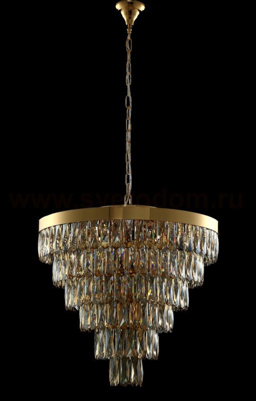 Люстра Crystal Lux ABIGAIL SP-PL15 D620 GOLD/AMBER (0010/315)