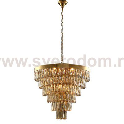 Люстра Crystal Lux ABIGAIL SP-PL15 D620 GOLD/AMBER (0010/315)