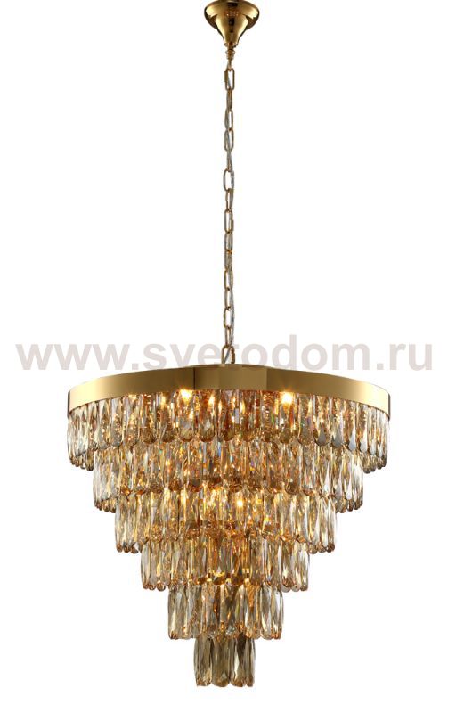 Светильник Crystal lux ABIGAIL SP-PL15 D620 GOLD/TRANSPARENTE