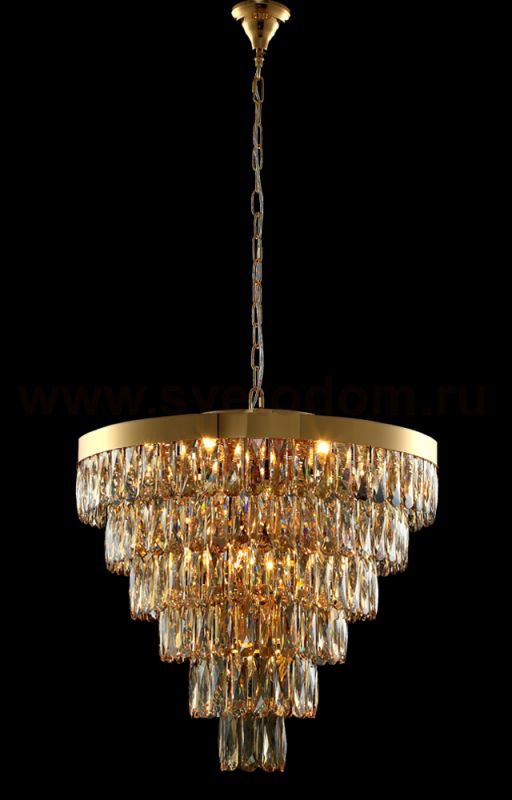 Светильник Crystal lux ABIGAIL SP-PL15 D620 GOLD/TRANSPARENTE