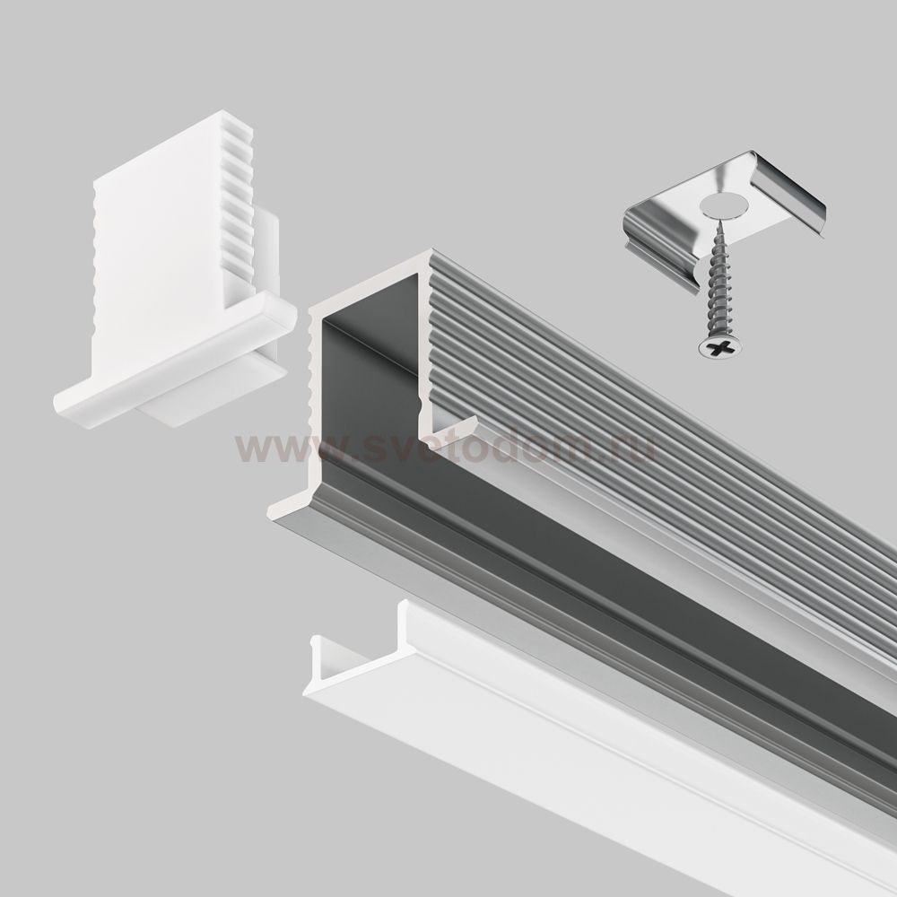 Комплектующие к светодиодной ленте Maytoni ALM-1209-S-2M Алюминиевый профиль 