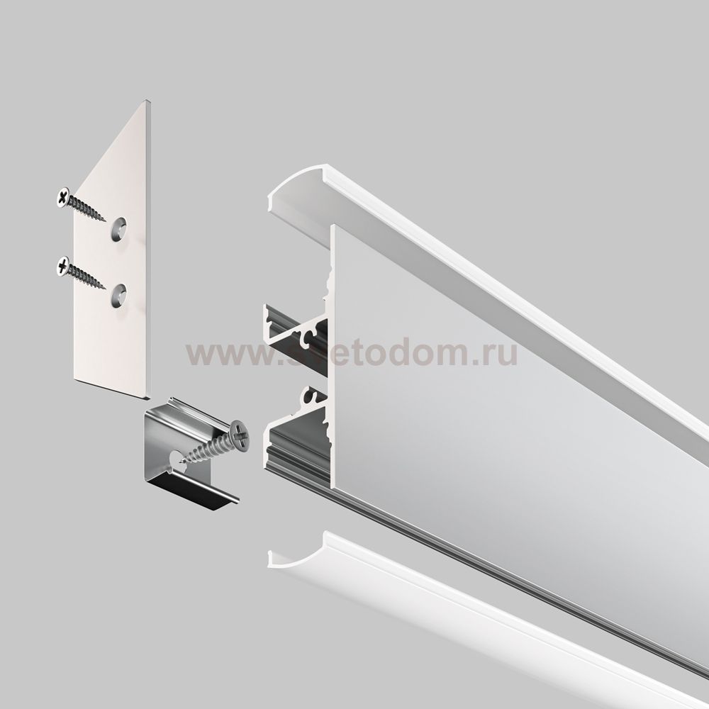 Комплектующие к светодиодной ленте Maytoni ALM-1848-S-2M Алюминиевый профиль 