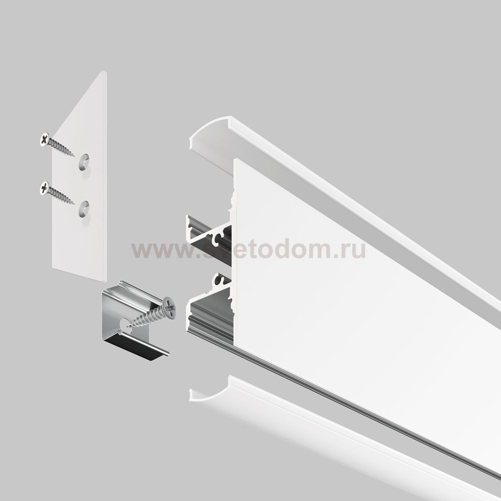 Комплектующие к светодиодной ленте Maytoni ALM-1848-W-2M Алюминиевый профиль 
