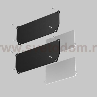 Комплектующие для светильника Maytoni ALM012EC-SC-W Заглушки и крепления для профиля