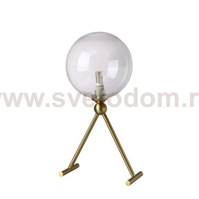 Настольная лампа Crystal Lux ANDRES LG1 BRONZE/TRANSPARENTE (0140/501)
