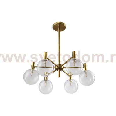 Люстра Crystal Lux ANDRES SP6 BRONZE/TRANSPARENTE (0140/306)