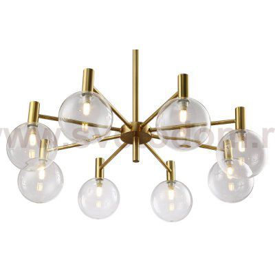 Люстра Crystal Lux ANDRES SP8 BRONZE/TRANSPARENTE (0140/308)