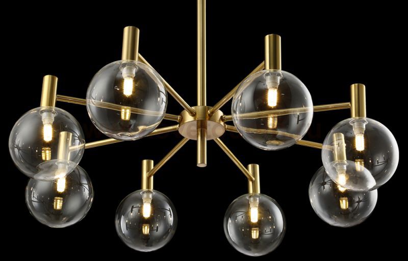 Люстра Crystal Lux ANDRES SP8 BRONZE/TRANSPARENTE (0140/308)