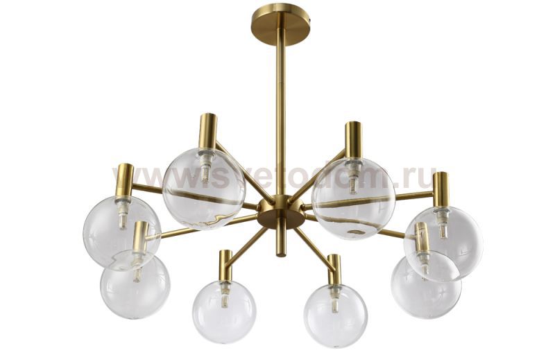 Люстра Crystal Lux ANDRES SP8 BRONZE/TRANSPARENTE (0140/308)