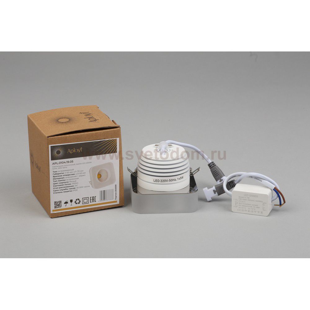 Светильник встраиваемый-накладной Aployt APL.0104.19.05 Dayon