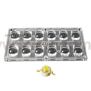 Блок линз 12BST-E (130x65°, 12x LED) (Turlens, -) Arlight 16078