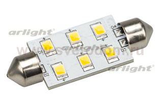 Автолампа ARL-F42-6E Warm White (10-30V, 6 LED 2835) Arlight 19422