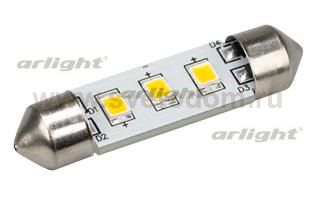 Автолампа ARL-F37-3E Warm White (10-30V, 3 LED 2835) Arlight 19430