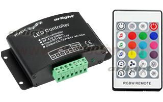 Аудиоконтроллер ARF-RF24B-4CH (12-24V, 192-384W) Arlight 19938