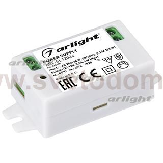 Блок питания ARV-SL12006 (12V, 0.5A, 6W) Arlight 20425