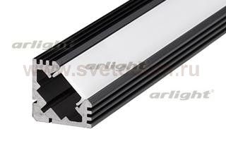 Профиль PDS45-T-2000 ANOD Black RAL9005 Arlight 20897