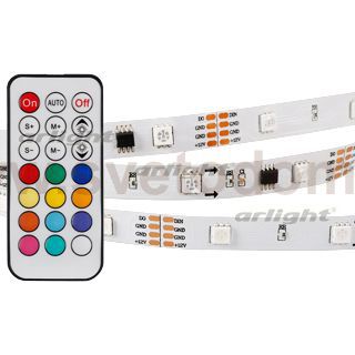 Лента SPI-5000-5060-30 12V Cx3 RGB-Remote (10mm, 7.2W, IP20) Arlight 020978(1)