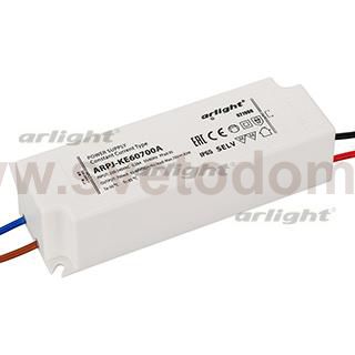 Блок питания ARPJ-KE60700A (42W, 700mA, PFC) (Arlight, IP65 Пластик, 5 лет) Arlight 21900