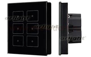 Панель Sens SR-KN0611-IN Black (KNX, DIM) Arlight 23038