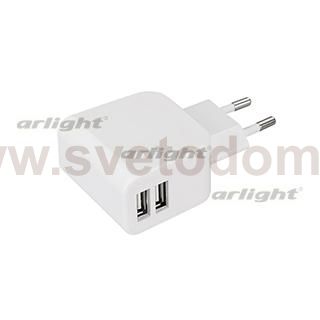 Блок питания ARDV-16-5V-USB DUO (5V, 3.1A, 16W, White) Arlight 23249