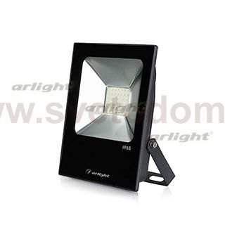 Светодиодный прожектор AR-FLAT-ICE-30W-220V Warm (Black, 120 deg)