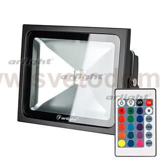 Светодиодный прожектор AR-FLB-30W-220V RGB (IR ПДУ Карта 24кн)