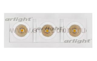 Светильник CL-KARDAN-S260x102-3x9W Day (WH, 38 deg) (Arlight, IP20 Металл, 3 года) Arlight 24132