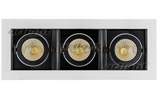 Светильник CL-KARDAN-S260x102-3x9W White (WH-BK, 38 deg) (Arlight, IP20 Металл, 3 года) Arlight 24134
