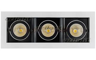 Светильник CL-KARDAN-S260x102-3x9W Day (WH-BK, 38 deg) (Arlight, IP20 Металл, 3 года) Arlight 24135