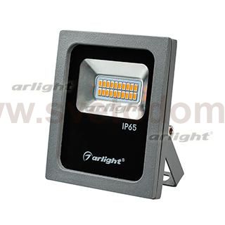 Светодиодный прожектор AR-FLAT-10W-220V Yellow (Grey, 120 deg)