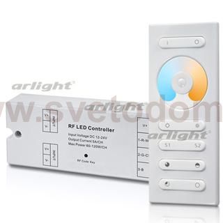 Контроллер SR-2839MIX White (12-24V, 2x5A, ПДУ) Arlight 24408
