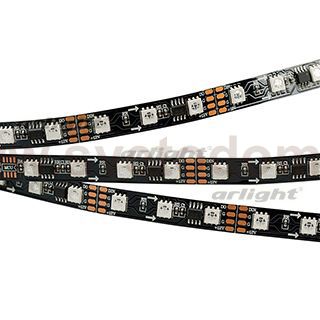 Лента SPI-5000-5060-60 12V Cx3 RGB-Auto (Black 10mm, 13.2W, IP20) Arlight 024600(1)