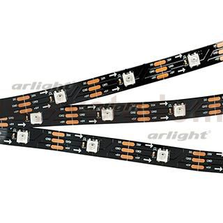 Лента SPI-5000-AM 5V RGB (5060, 150 LED x1, 2812, Black) Arlight 24707