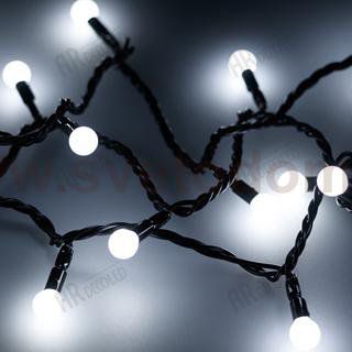 Светодиодная гирлянда ARD-BALL-CLASSIC-D13-5000-BLACK-50LED WHITE (230V, 3.5W) Arlight 25565