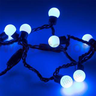 Светодиодная гирлянда ARD-BALL-CLASSIC-D17.5-20000-BLACK-200LED BLUE (230V, 14W) Arlight 25589