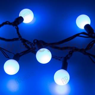 Светодиодная гирлянда ARD-BALL-CLASSIC-D23-20000-BLACK-160LED BLUE (230V, 7W) Arlight 25629
