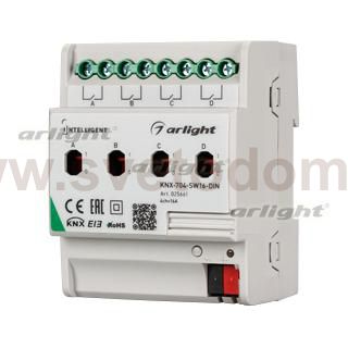INTELLIGENT ARLIGHT Релейный модуль KNX-704-SW16-DIN (BUS, 4x16A) (Arlight, -) Arlight 25661