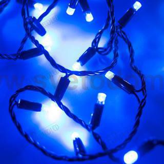 Светодиодная гирлянда ARD-STRING-CLASSIC-10000-BLACK-100LED-FLASH BLUE (230V, 7W) Arlight 25803