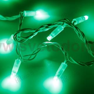 Светодиодная гирлянда ARD-STRING-CLASSIC-10000-WHITE-100LED-STD GREEN (230V, 7W) (Ardecoled, IP65) Arlight 25815
