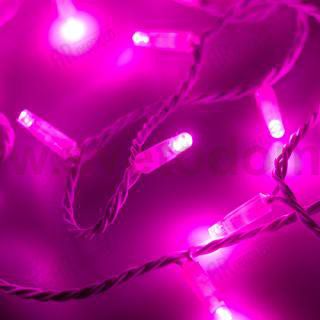 Светодиодная гирлянда ARD-STRING-CLASSIC-10000-WHITE-100LED-FLASH PINK (230V, 7W) Arlight 25822