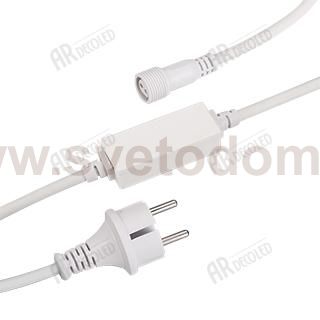 Шнур питания ARD-PRO-STD-1.5M White (230V, 1.6A) Arlight 25887