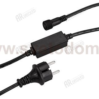 Шнур питания ARD-PRO-FLASH-1.5M Black (230V, 1.6A) Arlight 25889