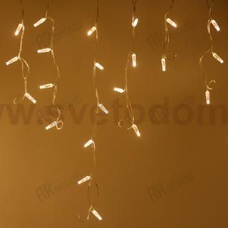 Светодиодная гирлянда ARD-EDGE-CLASSIC-2400x600-CLEAR-88LED-FLASH WARM (230V, 6W) Arlight 26005
