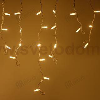 Светодиодная гирлянда ARD-EDGE-CLASSIC-2400x600-WHITE-88LED-FLASH WARM (230V, 6W) Arlight 26021