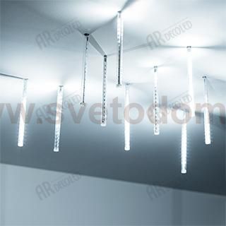 Светодиодная гирлянда ARD-ICEFALL-CLASSIC-D12-200-10PCS-CLEAR-32LED-LIVE WHITE (230V, 10.5W) Arlight 26043