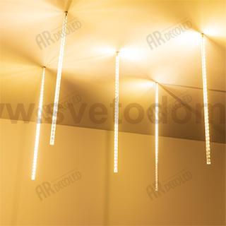 Светодиодная гирлянда ARD-ICEFALL-CLASSIC-D12-500-5PCS-CLEAR-72LED-LIVE WARM (230V, 6W) Arlight 26050