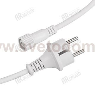 Шнур питания ARD-CLASSIC-ICEFALL-1.5M White (230V) Arlight 26106