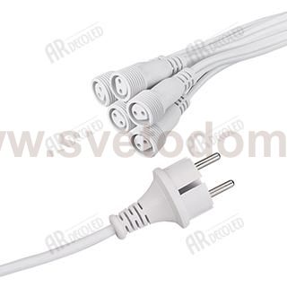 Шина питания ARD-CLASSIC-ICEFALL-2.5M White (230V) Arlight 26107