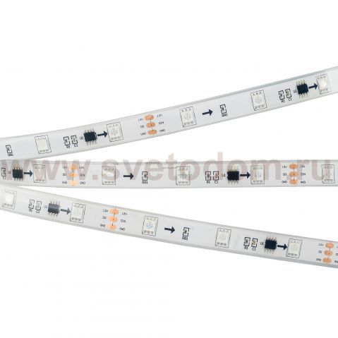 Лента SPI-5000PGS-5060-30 12V Cx3 RGB (12mm, 7.2W, IP67) Arlight 026371(2)