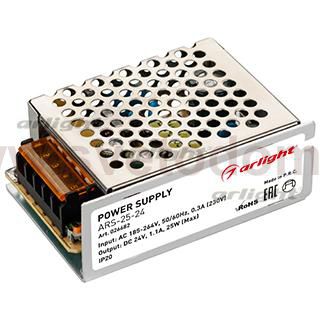 Блок питания ARS-25-24 (24V, 1.1A, 25W) Arlight 26682